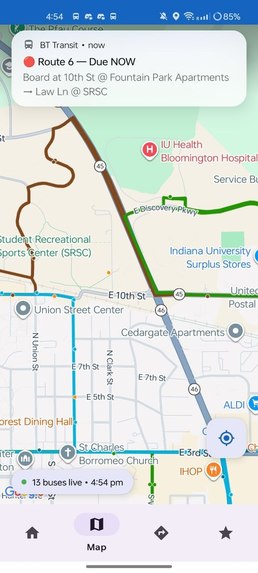 BtownTransit – screenshot 2