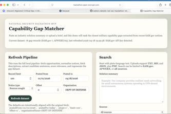 Matching Industry Solutions to Military Capability Gaps