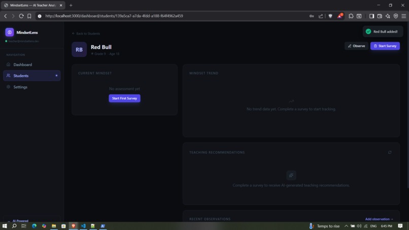 MindsetLens: Because every student's mindset matters – screenshot 5