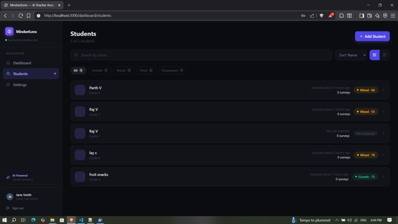 MindsetLens: Because every student's mindset matters – screenshot 8