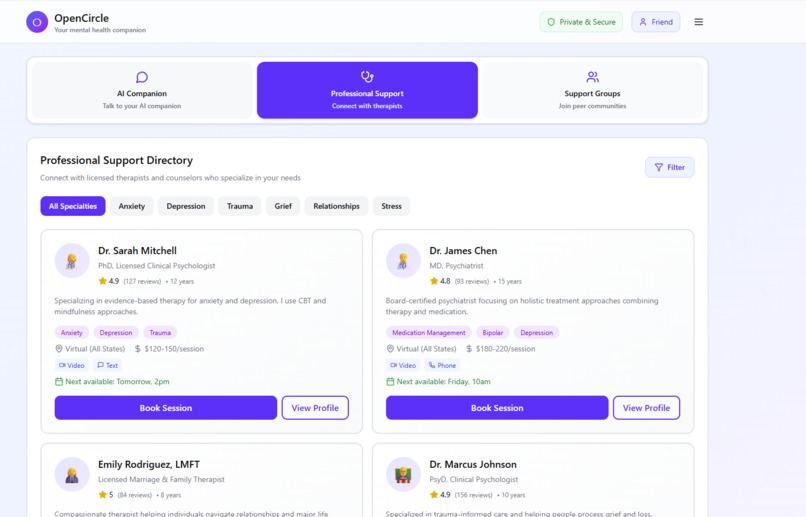 OpenCircle – screenshot 2