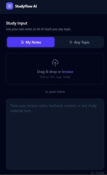 StudyFlow AI – screenshot 1