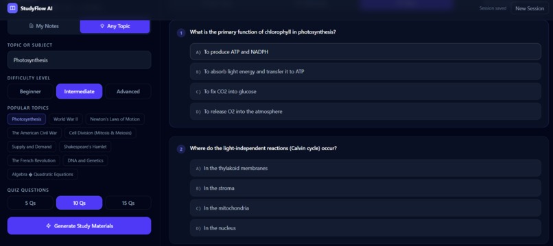 StudyFlow AI – screenshot 4