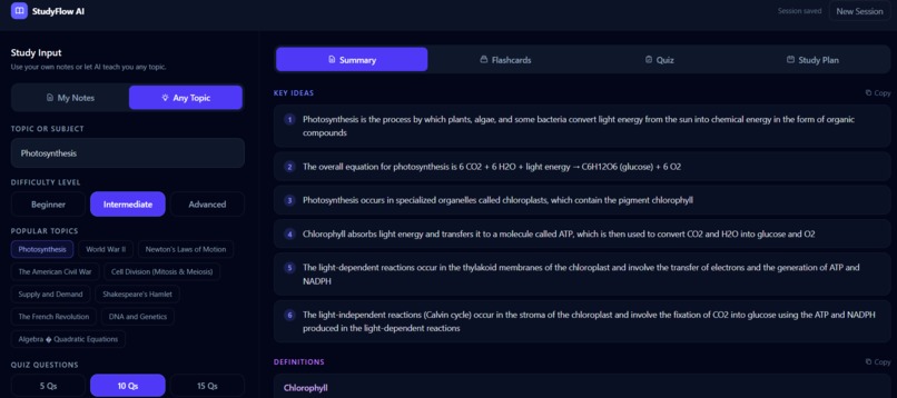 StudyFlow AI – screenshot 6