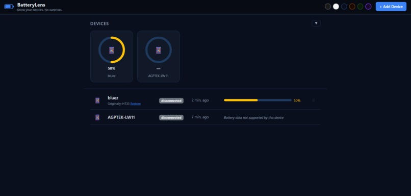 BatteryLens – screenshot 2