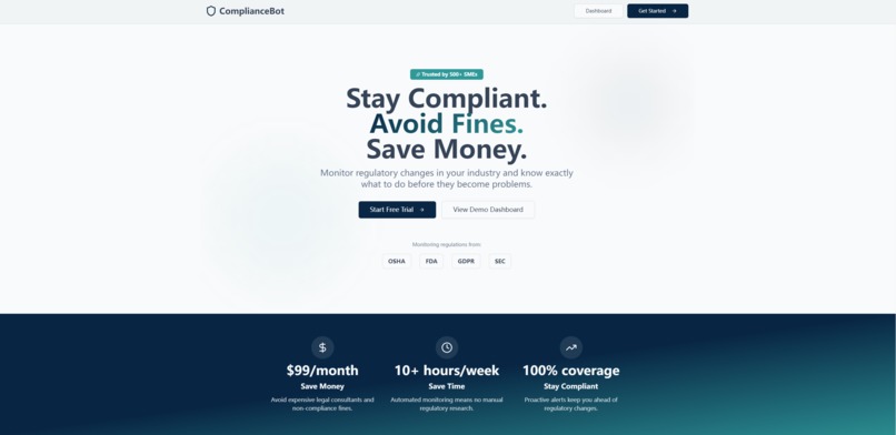 ComplianceBot – screenshot 1