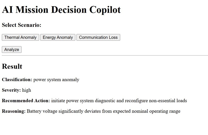 AI Mission Decision Copilot – screenshot 6