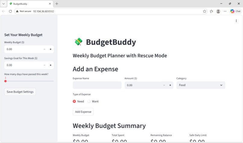 BudgetBuddy – screenshot 1
