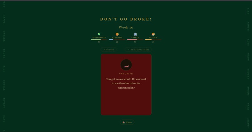 DON'T GO BROKE ! – screenshot 3