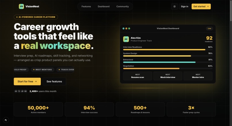 VisionNest – screenshot 1