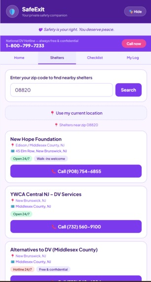 StudyTracker/SafetyExit – screenshot 3