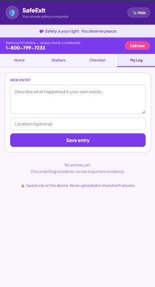 StudyTracker/SafetyExit – screenshot 5