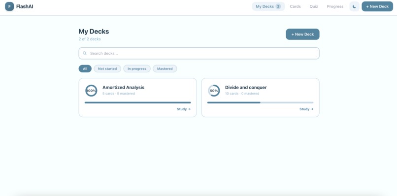 FlashMind — Smart Flashcard Generator – screenshot 2