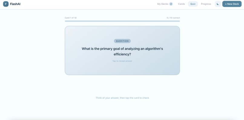 FlashMind — Smart Flashcard Generator – screenshot 3
