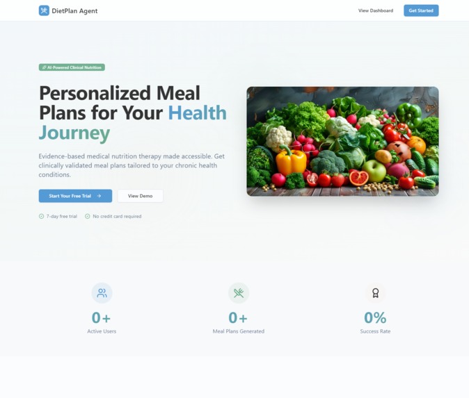 DietPlan Agent – Clinical Nutrition AI – screenshot 1