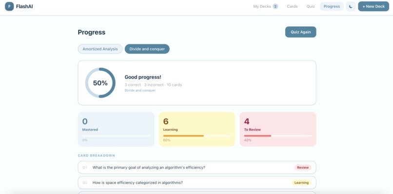 FlashMind — Smart Flashcard Generator – screenshot 4