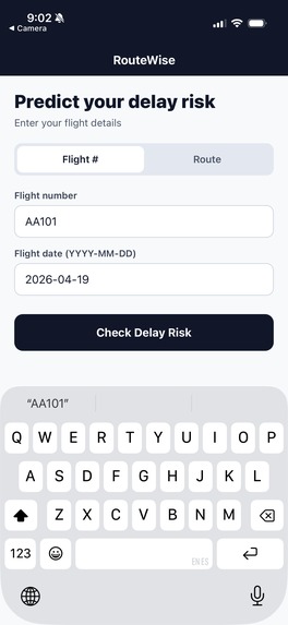 RouteWise – screenshot 1
