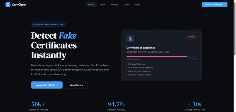 Certicheck – screenshot 1