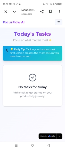 FocusFlow AI – screenshot 1