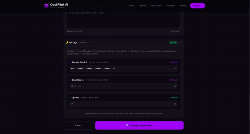 CostPilot AI – screenshot 2