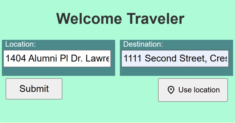 Travel condition manager – screenshot 1