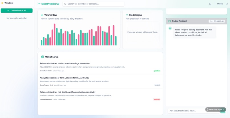 StockPredictor-AI – screenshot 1