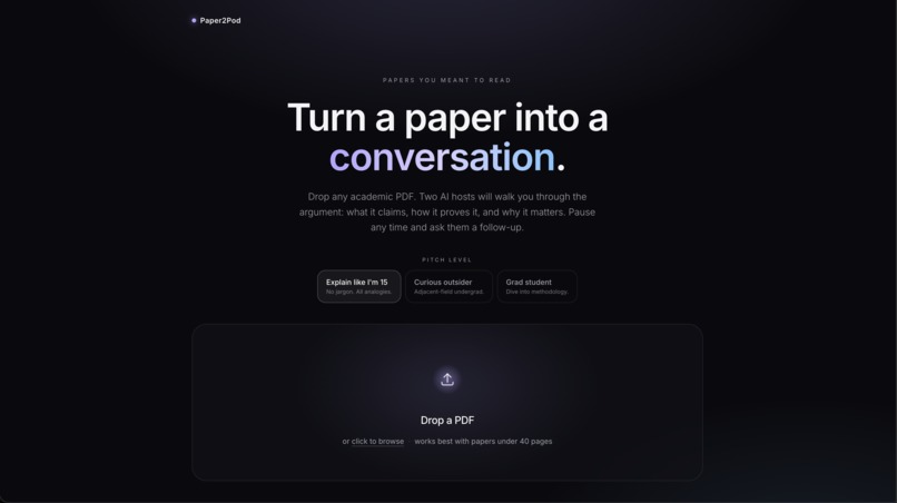 Paper2Pod – screenshot 3