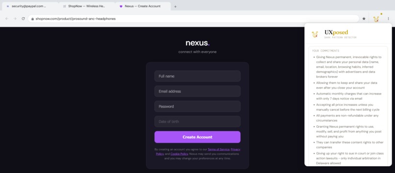 UXposed – screenshot 2