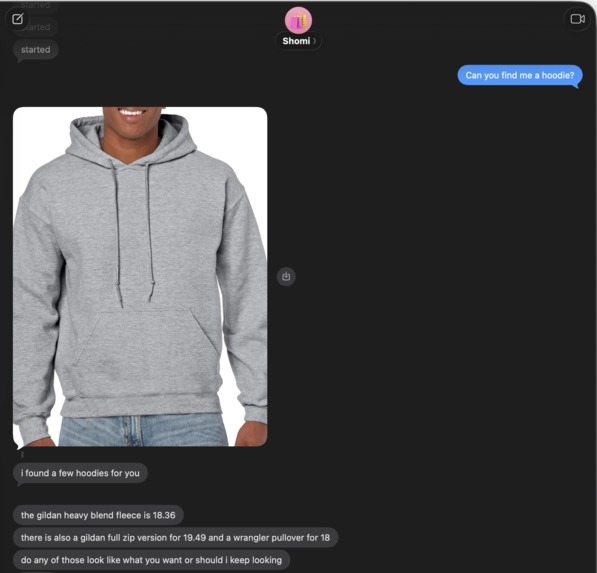 Shomi: Shop without leaving iMessage – screenshot 2