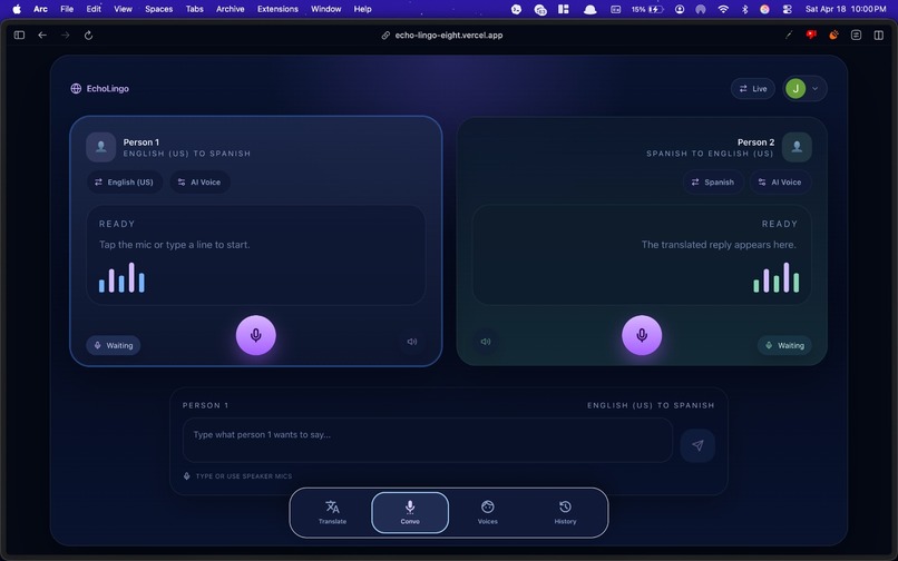 EchoLingo – screenshot 1