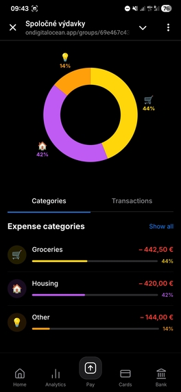 Spoločné výdavky — Shared Expenses – screenshot 2