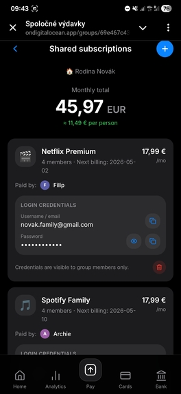 Spoločné výdavky — Shared Expenses – screenshot 5
