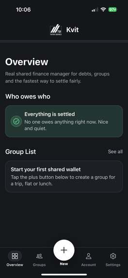 KVIT - Shared Finance Manager – screenshot 1