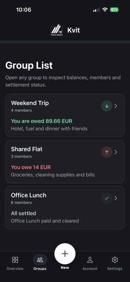 KVIT - Shared Finance Manager – screenshot 4