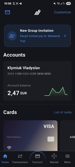 Shared Finances  – screenshot 1