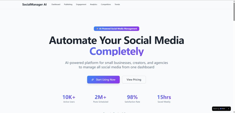 SocialManager AI – screenshot 1