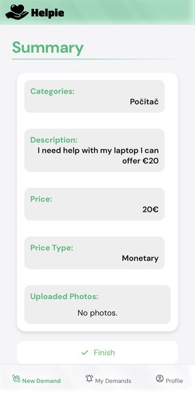 Helpie – screenshot 2