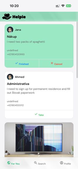 Helpie – screenshot 1