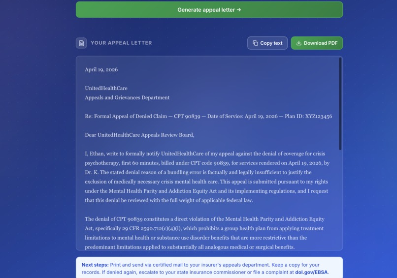 Appeally – screenshot 3