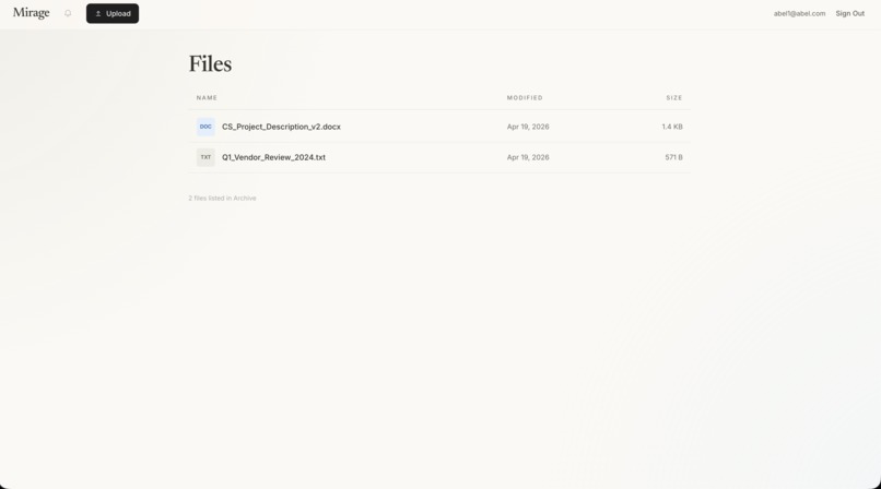 mirage – screenshot 4
