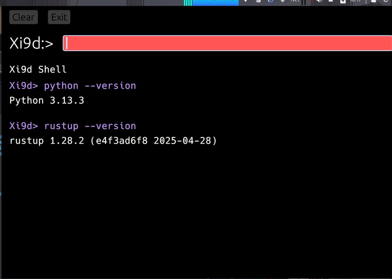 Xi9dShell – screenshot 1