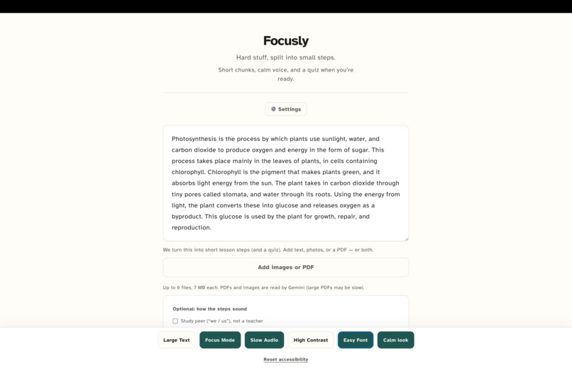 Focusly – screenshot 1