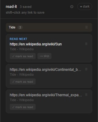 read-it  – screenshot 1