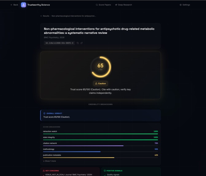 Trustworthy Science – screenshot 3