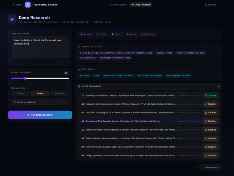 Trustworthy Science – screenshot 4
