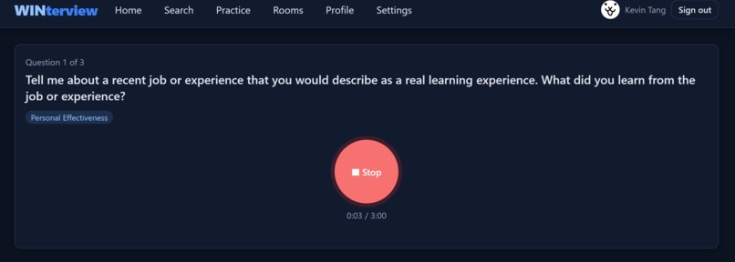 WINterview – screenshot 1