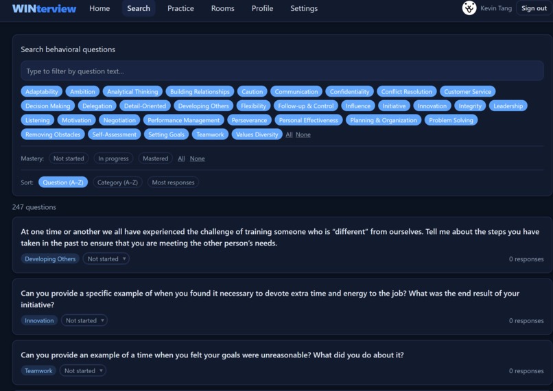 WINterview – screenshot 3