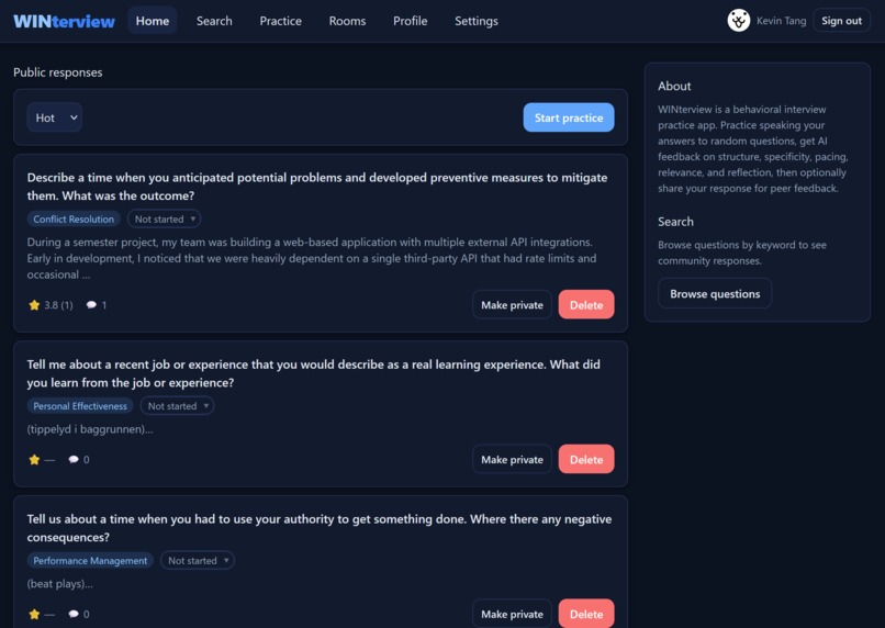 WINterview – screenshot 6