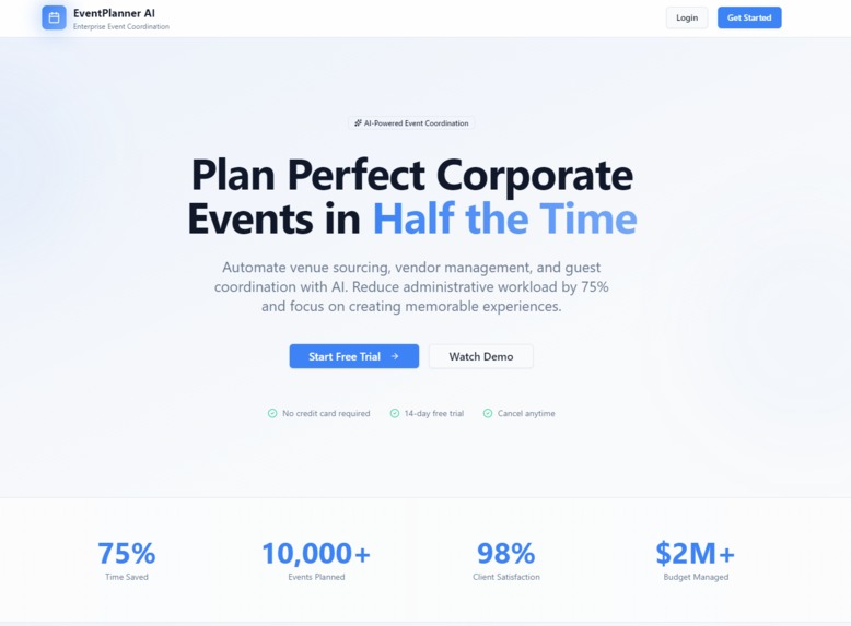 EventPlanner AI – screenshot 1