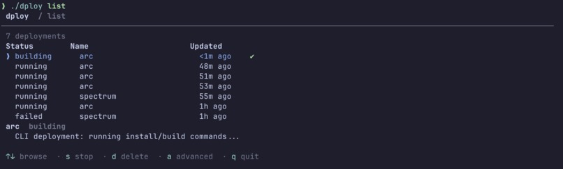 dploy – screenshot 3